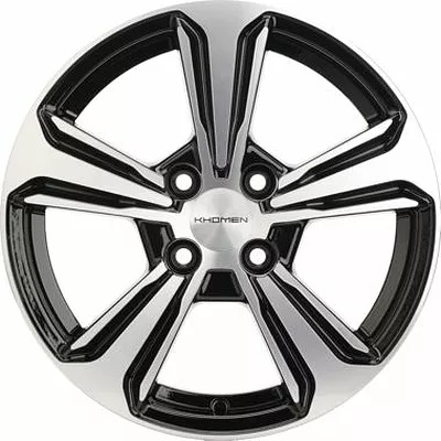 диск khomen wheels khw1502 6x15 4x100 et 50 dia 60,1 (vesta) black-fp